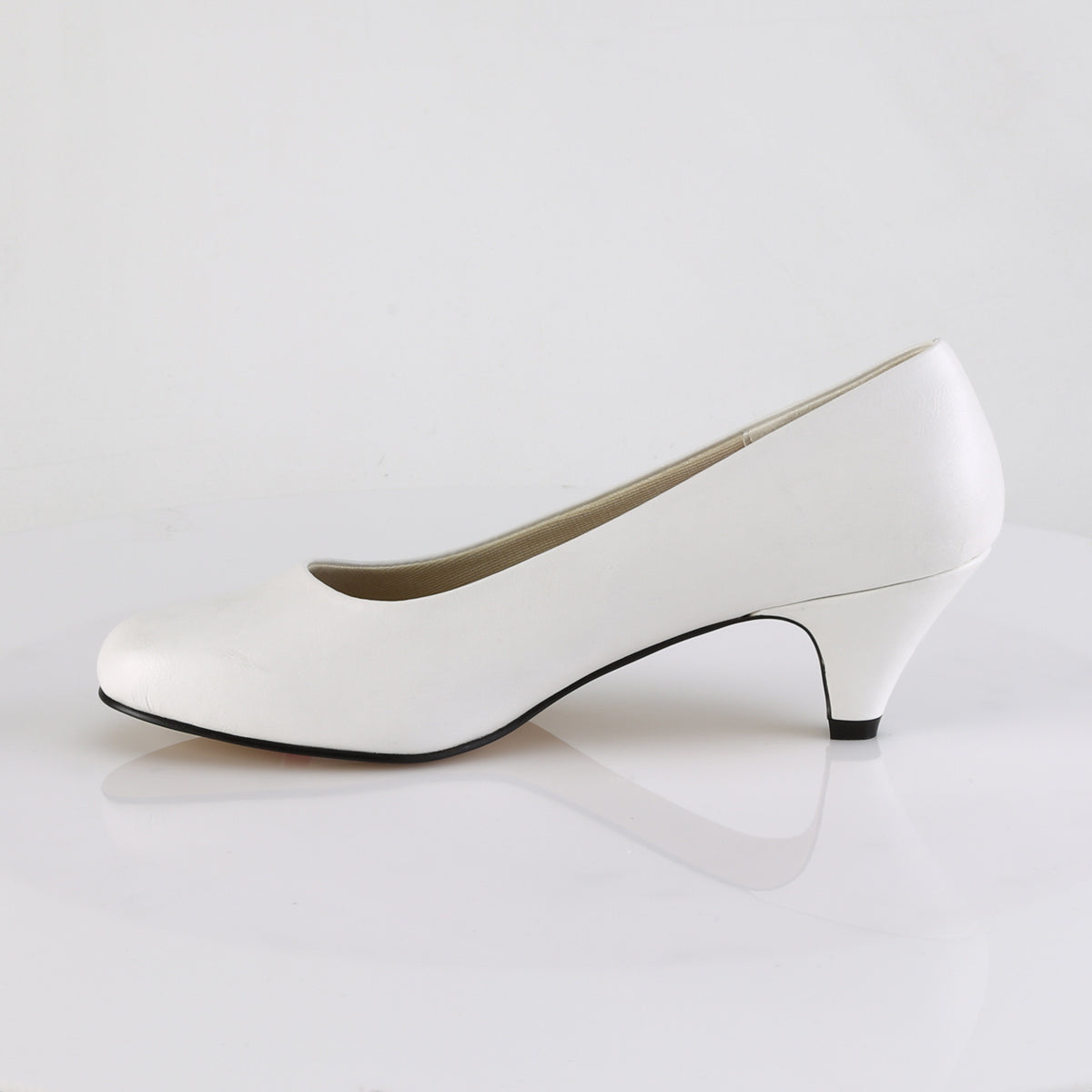 FEFE-01  White Faux Leather