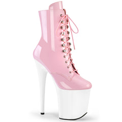 FLAMINGO-1020  Baby Pink Patent/White