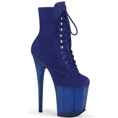 FLAMINGO-1020FST  Royal Blue Faux Suede/Frosted Blue