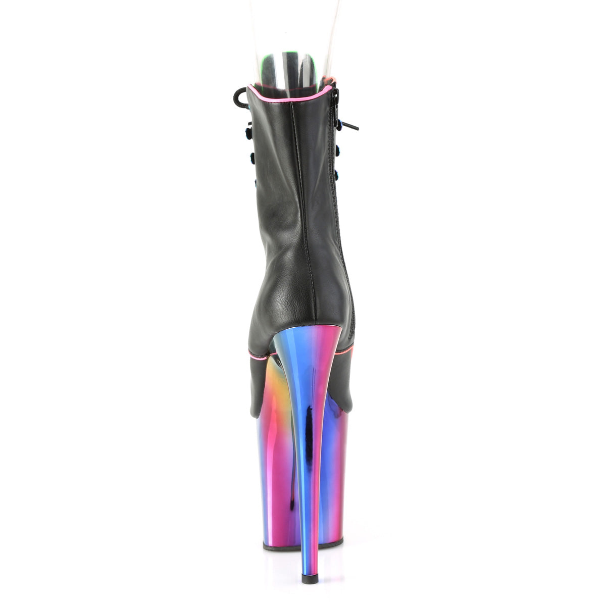 FLAMINGO-1021RC-02  Black Patent/Rainbow Chrome