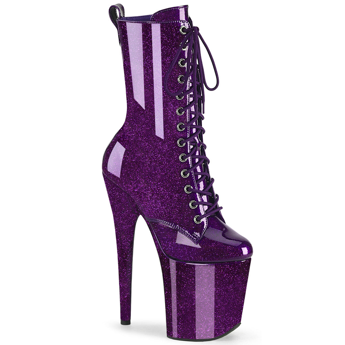 FLAMINGO-1040GP  Purple Glitter Patent/M