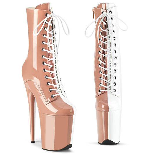 FLAMINGO-1040TT  Blush-White Patent/Blush-White