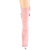 FLAMINGO-1050FS  Baby Pink Faux Suede/Baby Pink Faux Suede