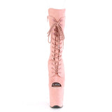 FLAMINGO-1051FS  Baby Pink Faux Suede/Baby Pink Faux Suede