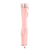 FLAMINGO-1051FS  Baby Pink Faux Suede/Baby Pink Faux Suede
