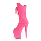 FLAMINGO-1051FS  Hot  Pink Faux Suede/Hot  Pink Faux Suede