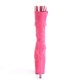 FLAMINGO-1051FS  Hot  Pink Faux Suede/Hot  Pink Faux Suede