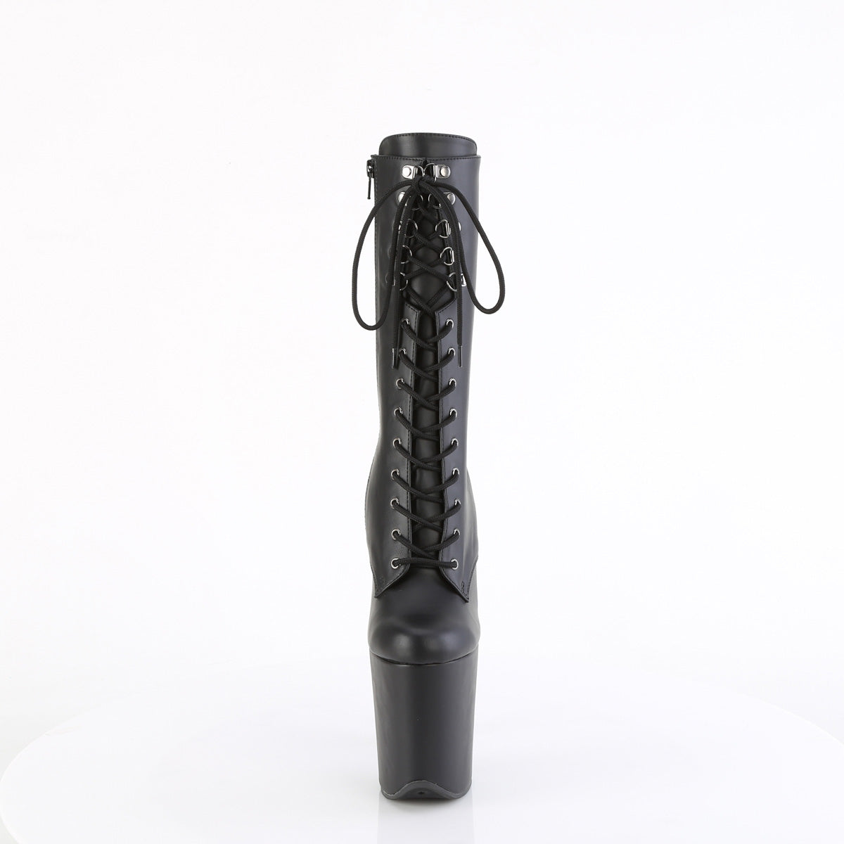 FLAMINGO-1054  Black Faux Leather/Black Matte