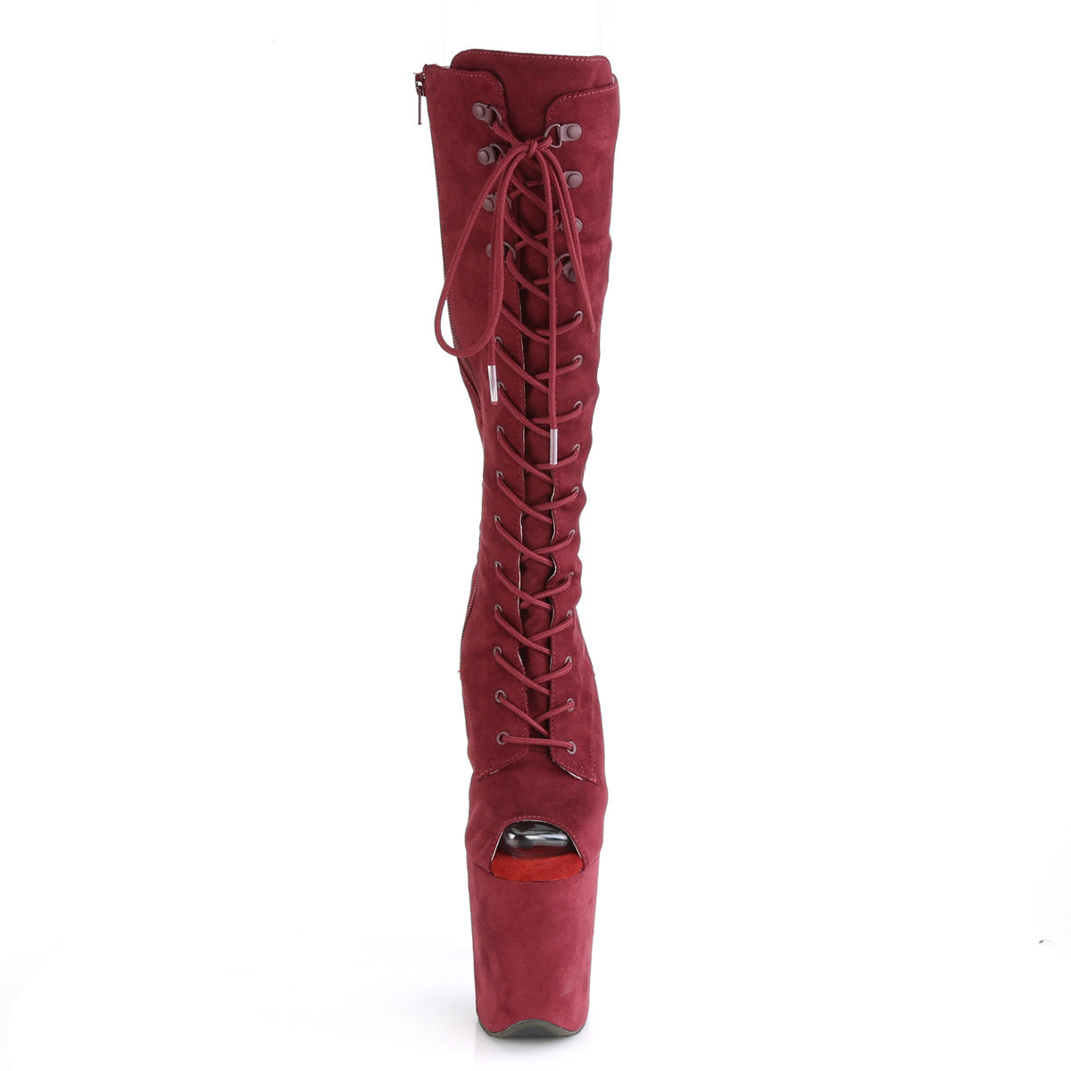 FLAMINGO-2051FS  Burgundy Faux Suede/Burgundy Suede