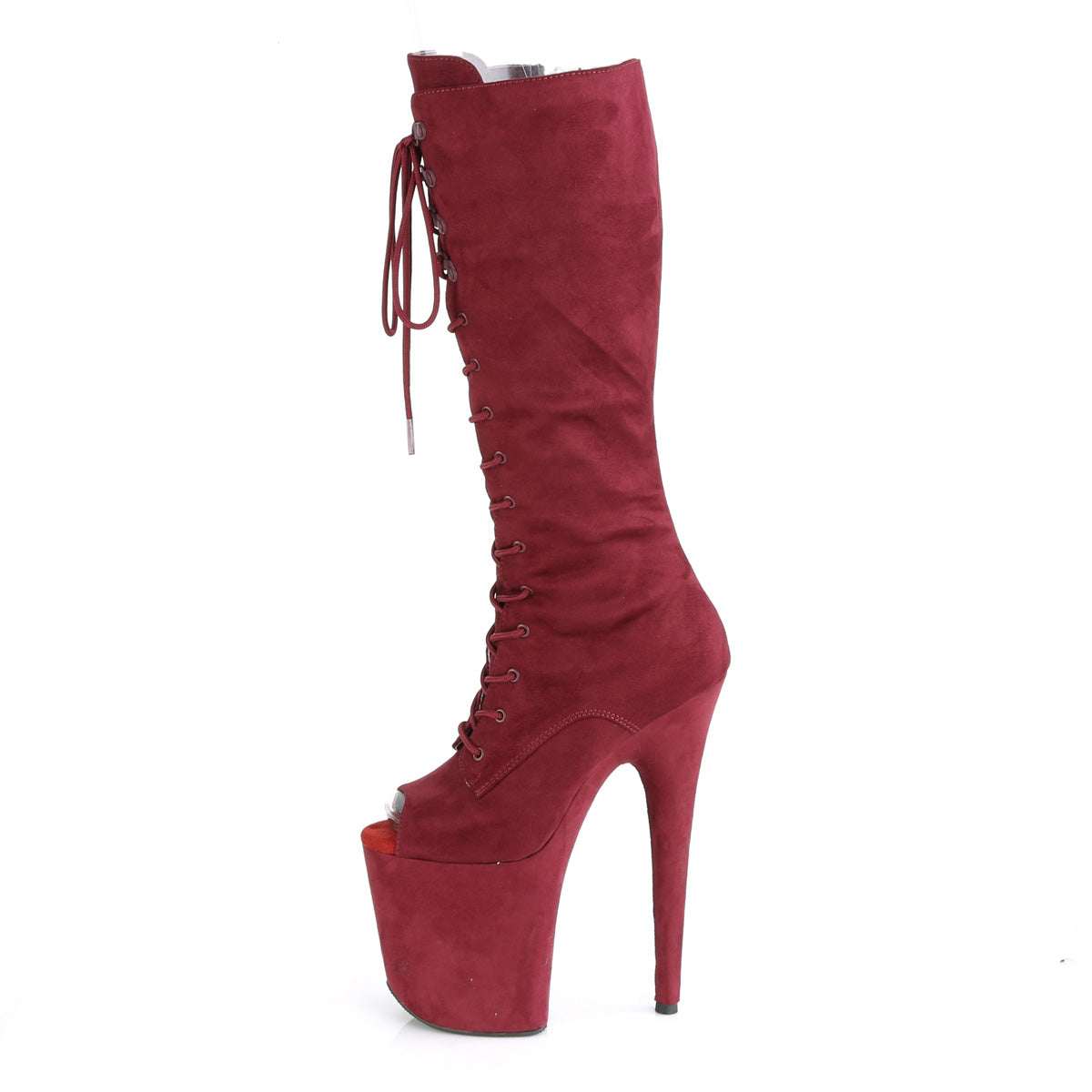FLAMINGO-2051FS  Burgundy Faux Suede/Burgundy Suede