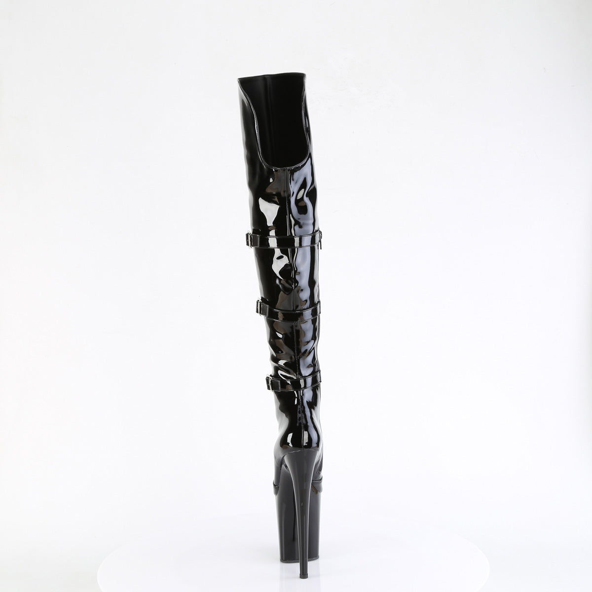 FLAMINGO-3018  Black Stretch Patent/Black