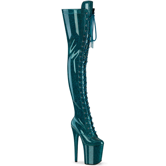 FLAMINGO-3020GP  Teal Glitter Patent/M