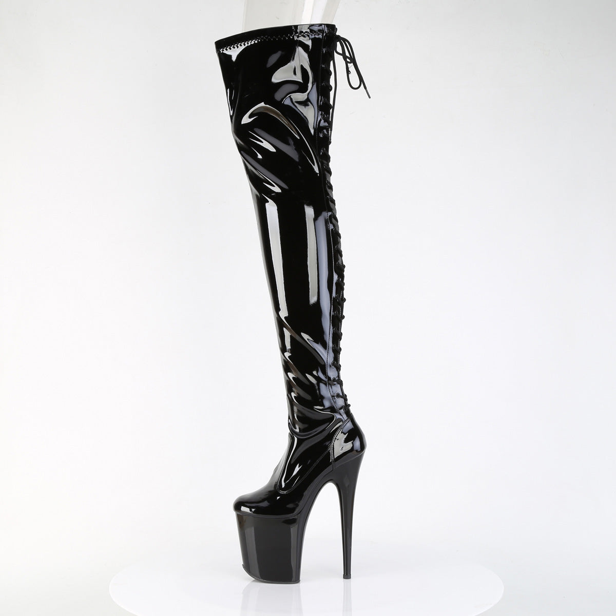 FLAMINGO-3850  Black Stretch Patent/Black