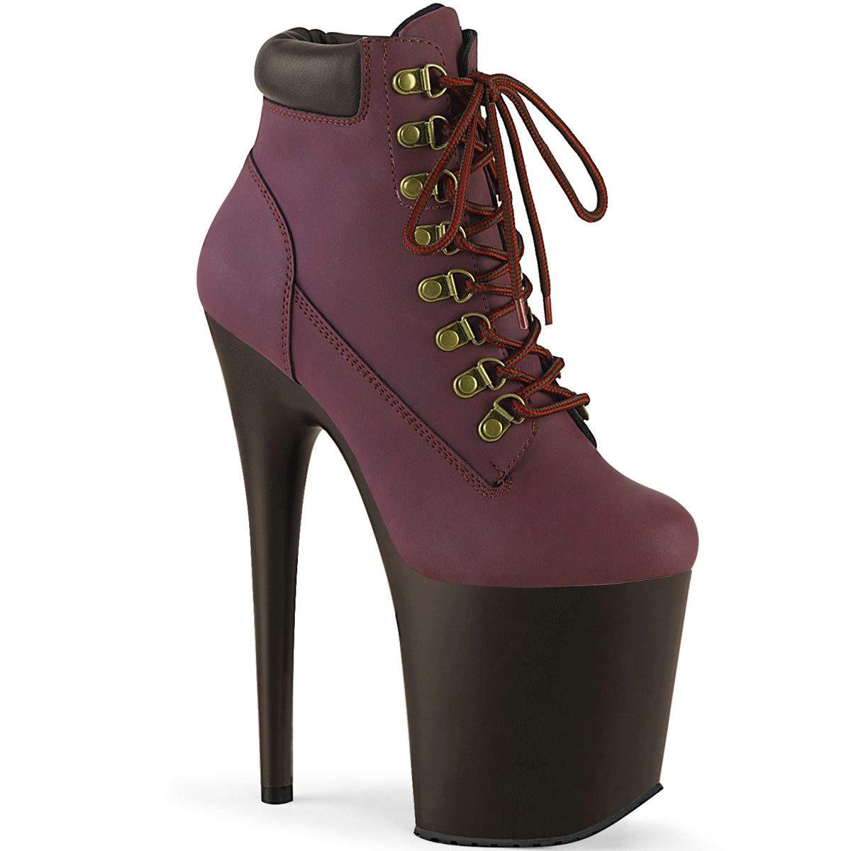 FLAMINGO-800TL-02  Burgundy Nubuck Faux Leather