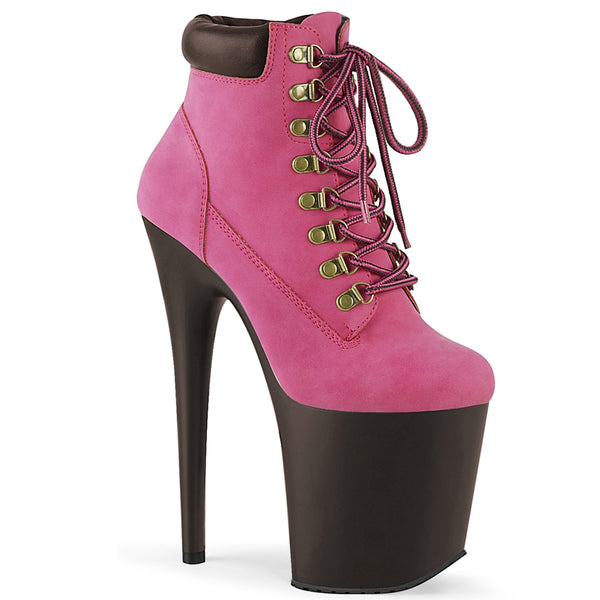 FLAMINGO-800TL-02  Hot Pink Nubuck Faux Leather