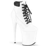 FLAMINGO-800TL-02  White Nubuck Faux Leather/White Matte