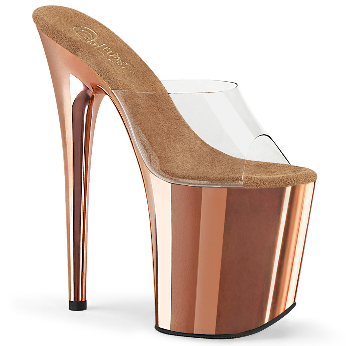 FLAMINGO-801  Clear/Rose Gold Chrome