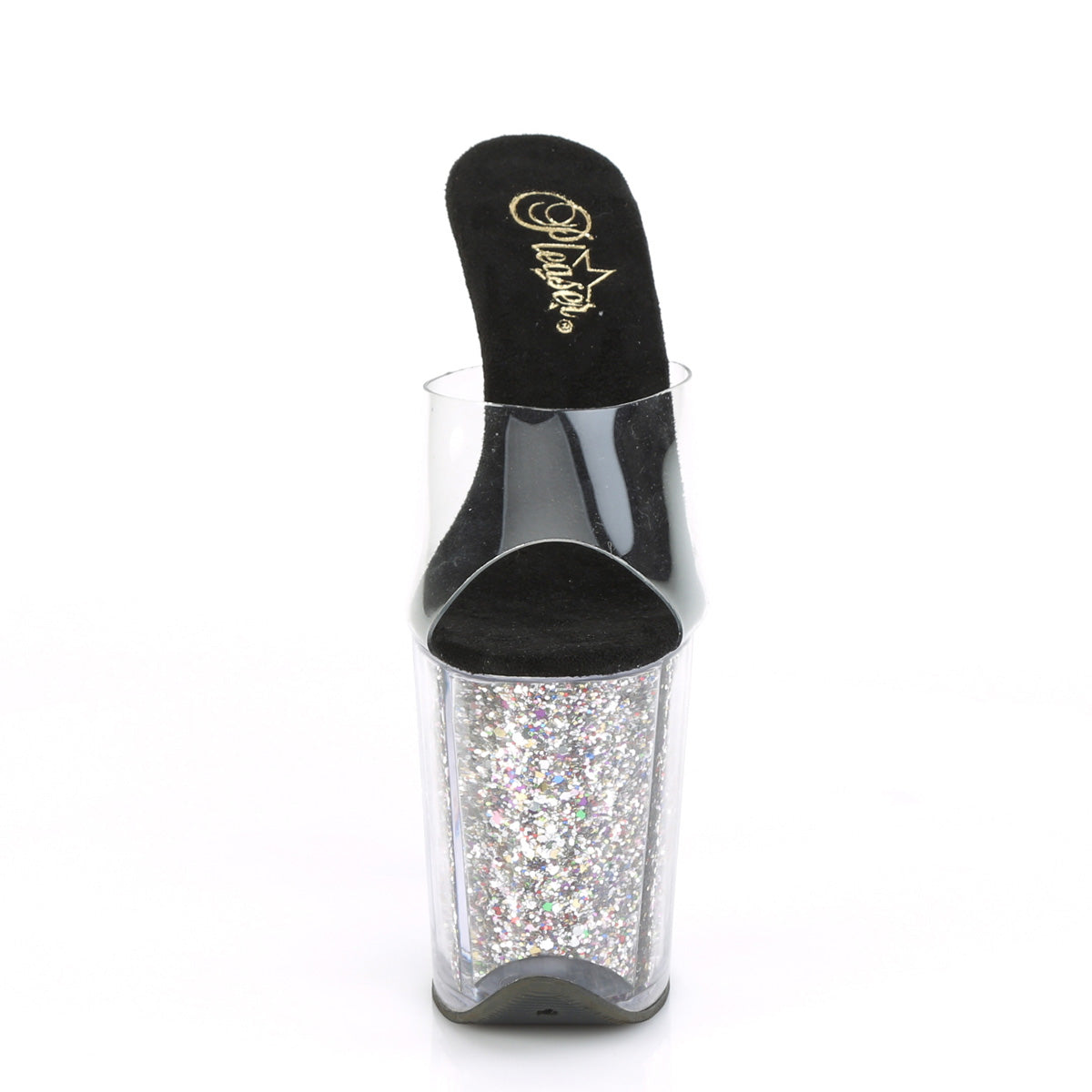 FLAMINGO-801CG  Clear/Silver Confetti Glitter Inserts