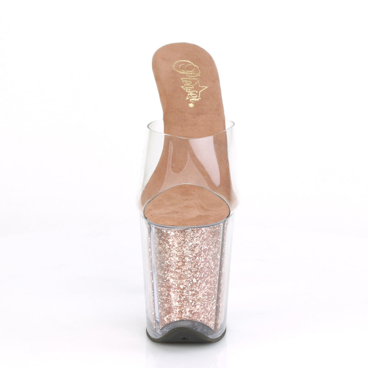 FLAMINGO-801G  Clear/Rose Gold Glitter Inserts