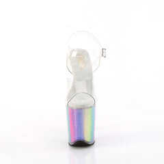 FLAMINGO-808RG-01  Clear/Rainbow Glitter