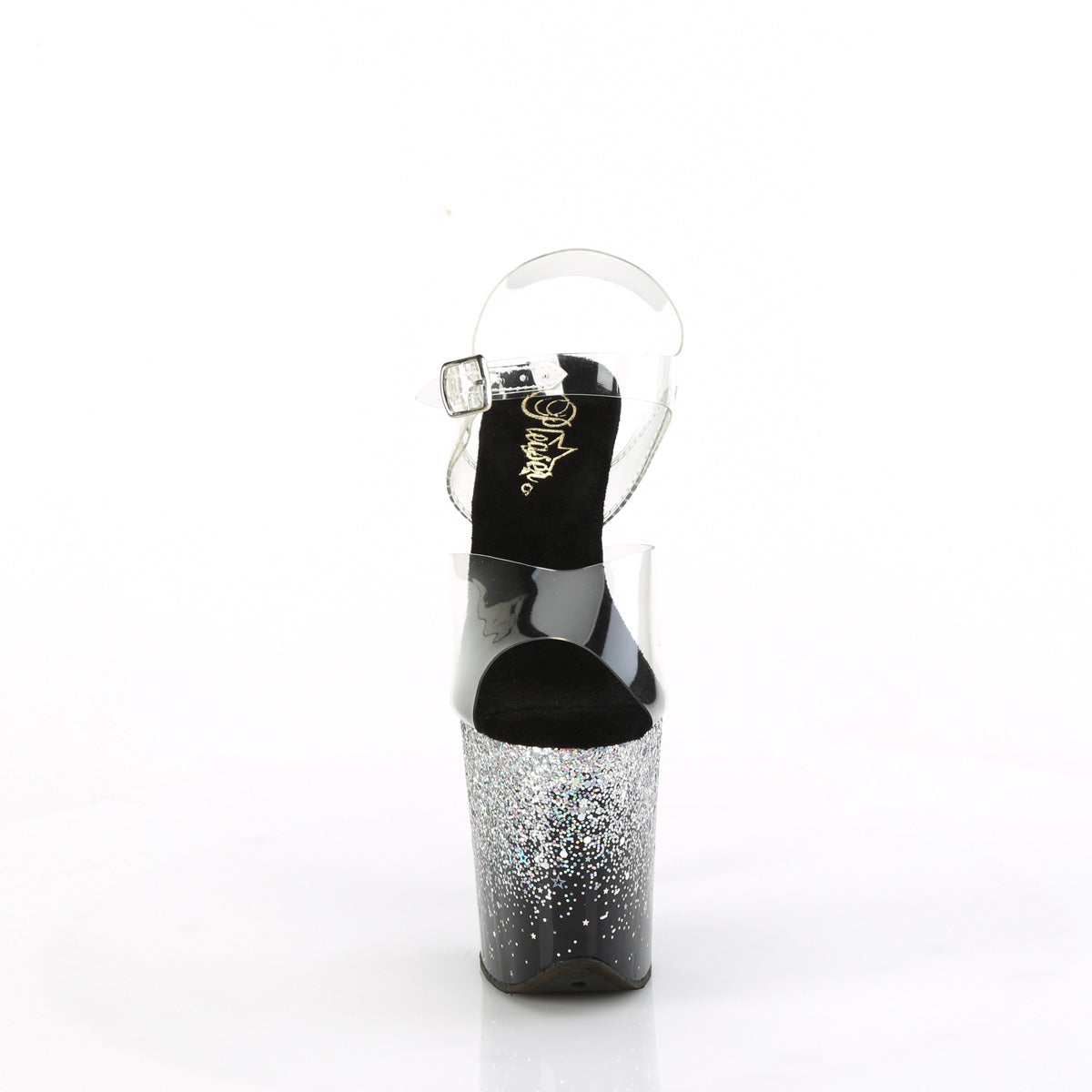 FLAMINGO-808SS  Clear/Black-Silver Multi Glitter