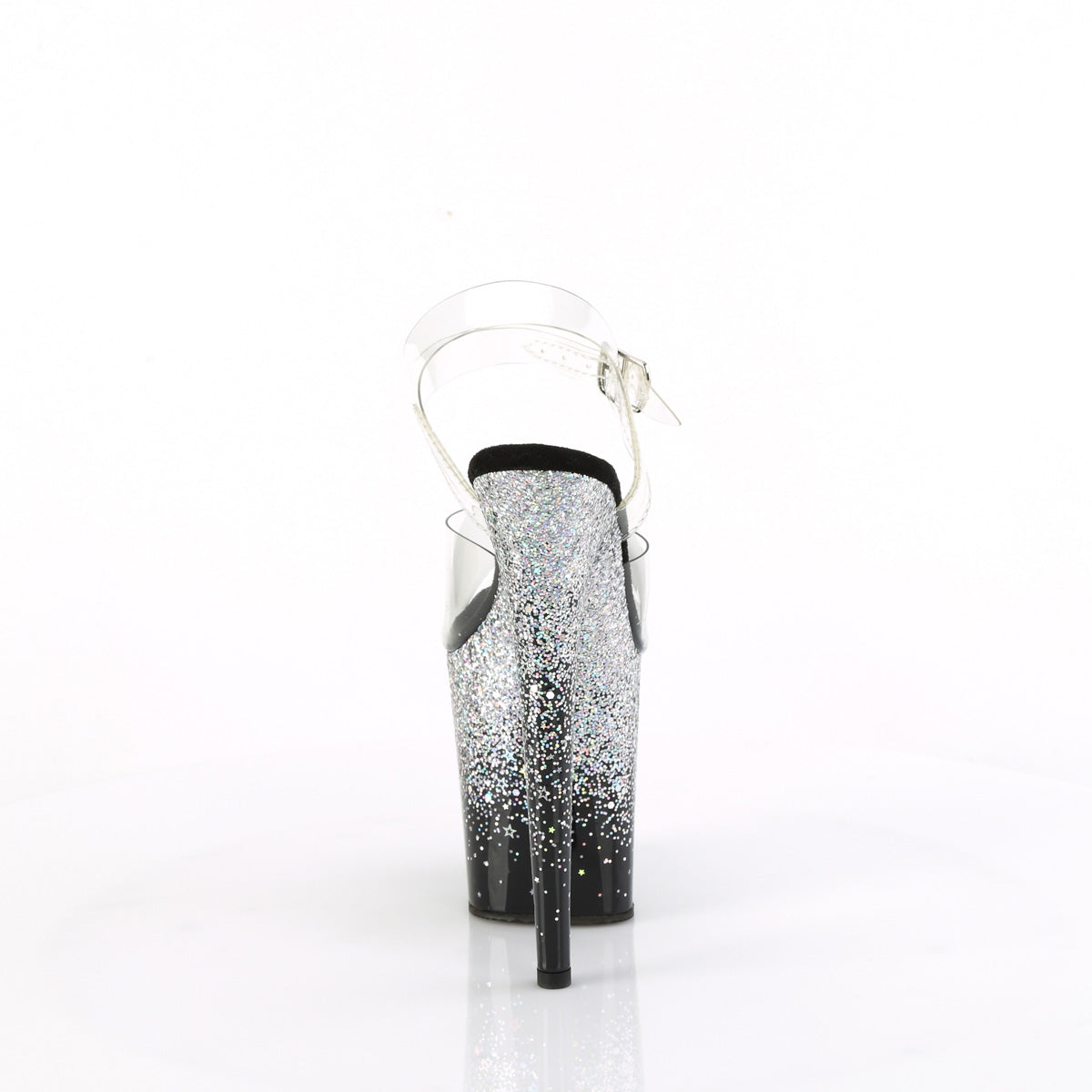 FLAMINGO-808SS  Clear/Black-Silver Multi Glitter