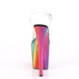 FLAMINGO-808WR  Clear/Laser Rainbow Hologram Wrapped