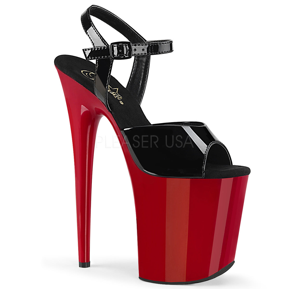 FLAMINGO-809  Black Patent/Red