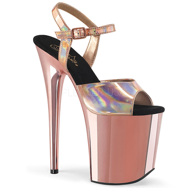 FLAMINGO-809HG  Rose Gold Hologram/Rose Gold Chrome