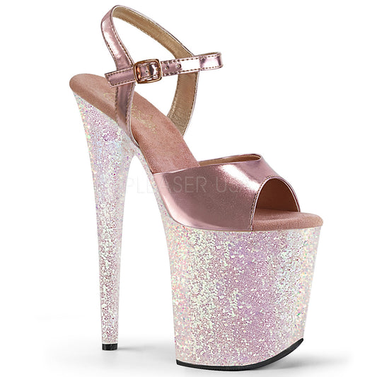 FLAMINGO-809LG  Rose Gold Metallic Pu/Opal Multi Glitter
