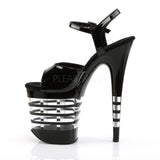 FLAMINGO-809LN  Black Patent/Black