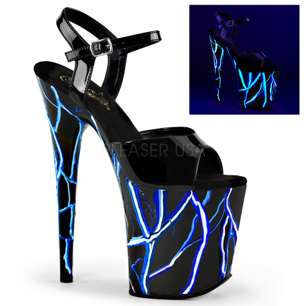 FLAMINGO-809NLB  Black/Black-Neon Blue