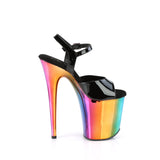 FLAMINGO-809RC  Black Patent/Rainbow Chrome