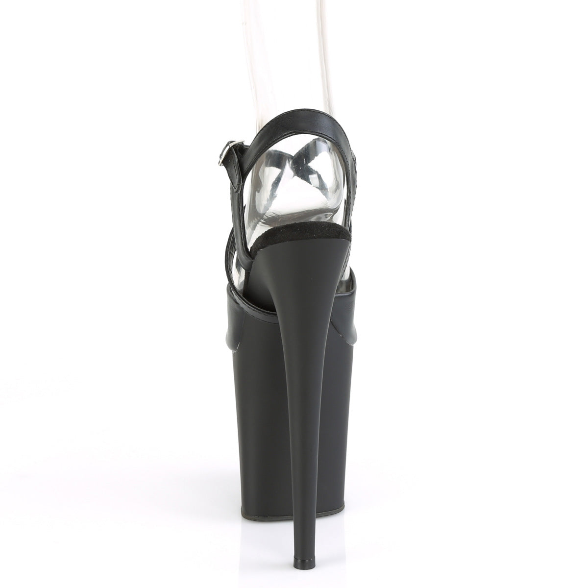 FLAMINGO-824  Black Faux Leather/Black Matte