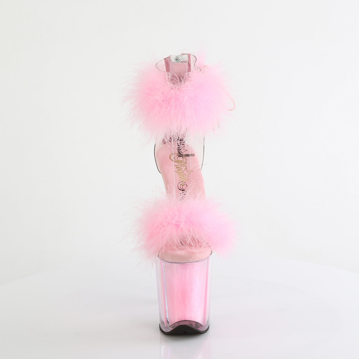 FLAMINGO-824F  Clear-Baby Pink Fur/M