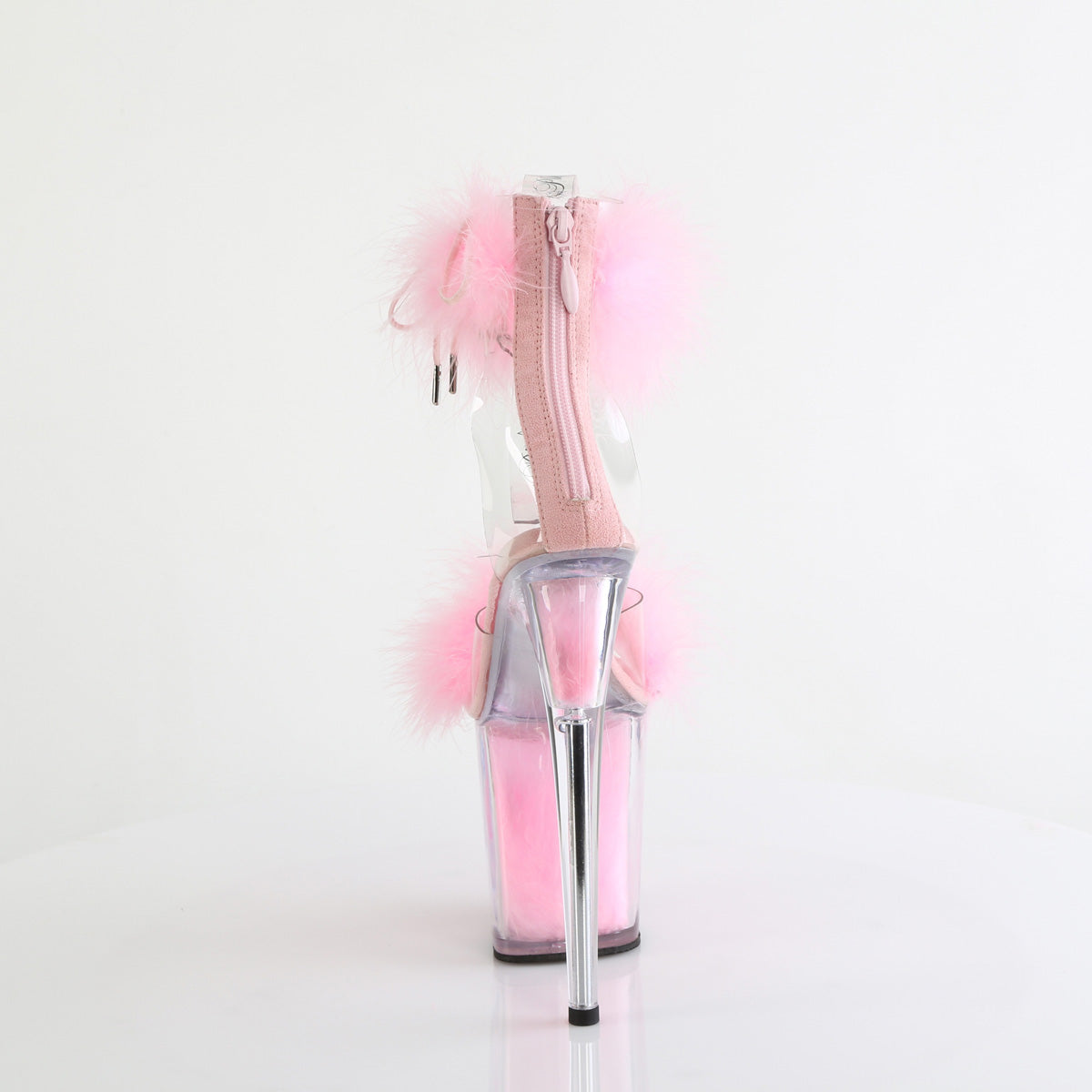 FLAMINGO-824F  Clear-Baby Pink Fur/M