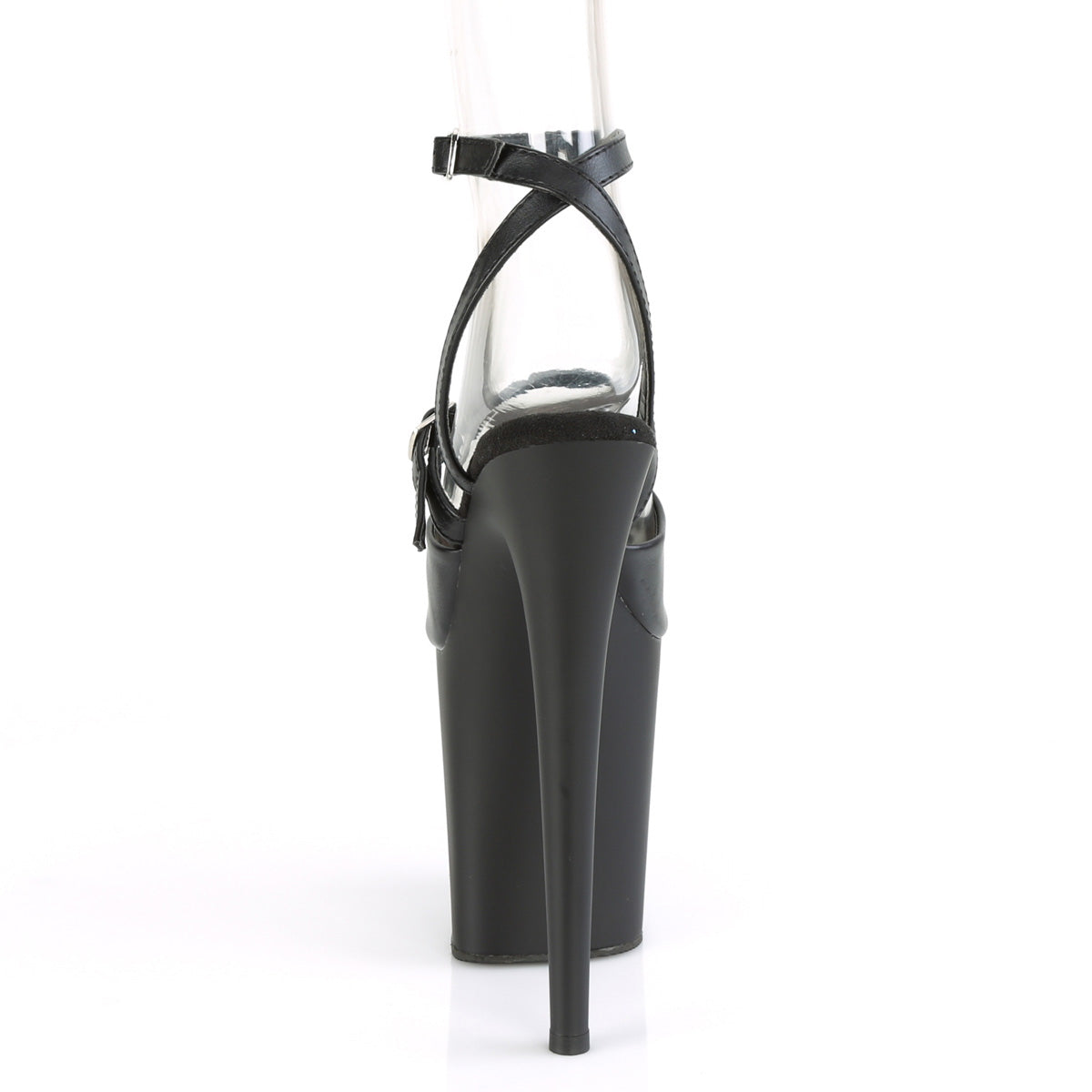 FLAMINGO-829  Black Faux Leather/Black Matte