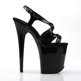 FLAMINGO-831  Black Patent/Black