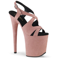 FLAMINGO-831FS  Baby Pink Faux Suede/Baby Pink Faux Suede