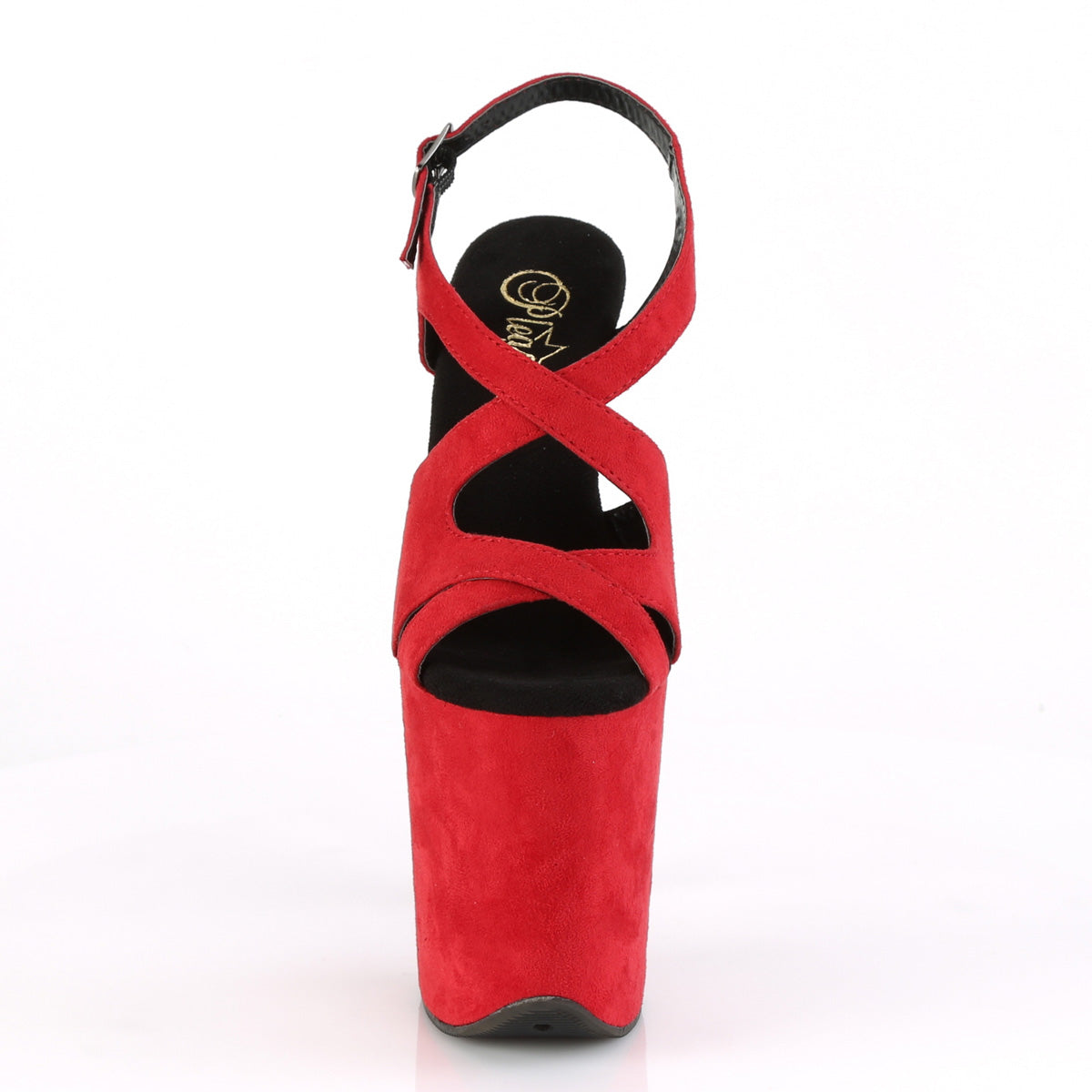 FLAMINGO-831FS  Red Faux Suede/Red Faux Suede