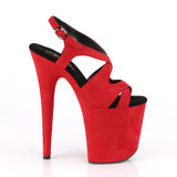 FLAMINGO-831FS  Red Faux Suede/Red Faux Suede