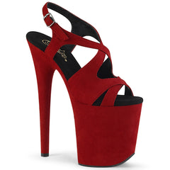 FLAMINGO-831FS  Red Faux Suede/Red Faux Suede