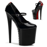 FLAMINGO-887FH  Black-Red Patent/Black