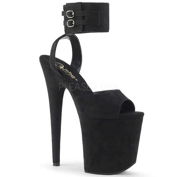 FLAMINGO-891  Black Faux Suede/Black Faux Suede