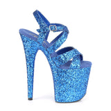 FLAMINGO-897LG  Royal Blue Glitter/Royal Blue Glitter