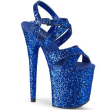 FLAMINGO-897LG  Royal Blue Glitter/Royal Blue Glitter
