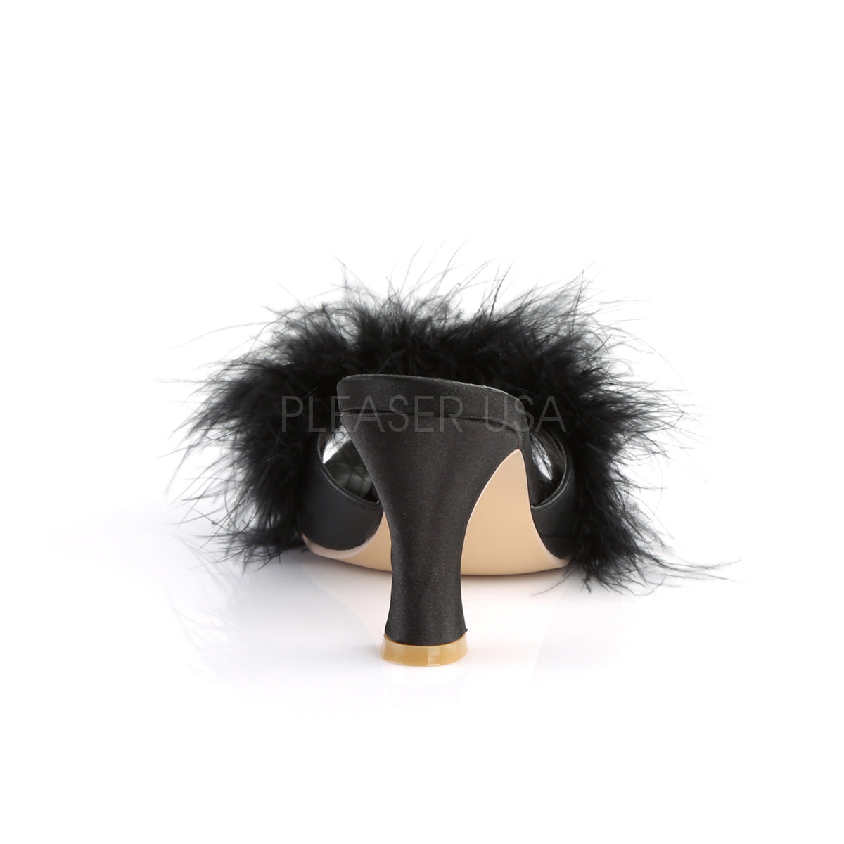 FLAPPER-01F  Black Pu-Fur