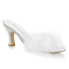 FLAPPER-01F  White Pu-Fur