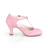 FLAPPER-26  Baby Pink Faux Leather