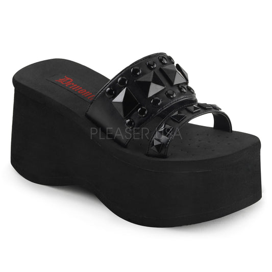 FUNN-18  Black Vegan Leather